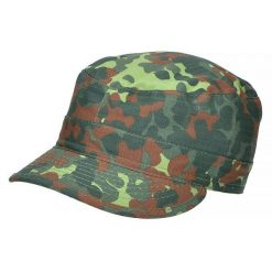 Czapka Patrolówka MFH BDU Rip-Stop Flecktarn. Brązowe czapki męskie MFH MAX FUCHS, bez wzorów, sportowe. Za 22.00 zł.