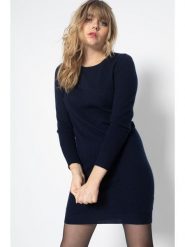 Perfect Cashmere Kaszmirowa sukienka "Molli" w kolorze granatowym rozmiar: S. Niebieskie sukienki damskie Perfect Cashmere, s, bez wzorów, z kaszmiru, bez kołnierzyka, bez ramiączek, mini. Za 397.83 zł.