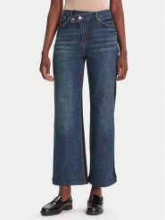 Desigual Jeansy Twist 25WWDD14 Granatowy Wide Leg. Niebieskie jeansy damskie Desigual. Za 299.99 zł.