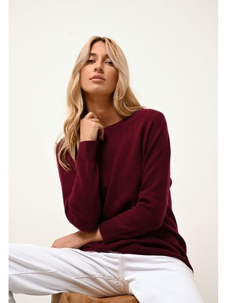 Just Cashmere Kaszmirowy sweter "Rebecca" w kolorze czerwonym rozmiar: XL. Czerwone swetry klasyczne damskie Just Cashmere, xl, z kaszmiru, bez kołnierzyka. Za 369.84 zł.