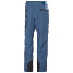 Spodnie narciarskie Helly Hansen Garibaldi 2.0. Niebieskie spodnie materiałowe męskie Helly Hansen, bez wzorów, z materiału. Za 991.50 zł.