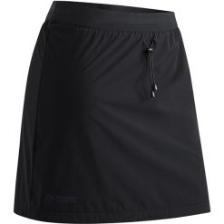 Damskie spódnico-spodenki Maier Sports. Czarne szorty damskie Maier Sports, bez wzorów, z materiału. Za 341.25 zł.