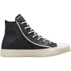 Trampki Converse Chuck Taylor All Star, Kobiety. Czarne trampki i tenisówki damskie Converse, bez wzorów, ze skóry ekologicznej. Za 490.00 zł.
