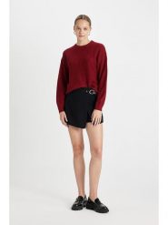 DeFacto Sweter w kolorze czerwonym rozmiar: XS. Czerwone swetry klasyczne damskie DeFacto, xs, bez kołnierzyka. Za 78.99 zł.