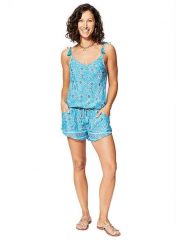 Ipanima Kombinezon w kolorze niebieskim rozmiar: 34/36. Niebieskie kombinezony damskie Ipanima, bez wzorów, bez kołnierzyka, bez ramiączek. Za 65.99 zł.