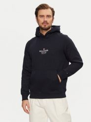 Tommy Hilfiger Bluza MW0MW39050 Granatowy Regular Fit. Niebieskie bluzy bez kaptura męskie Tommy Hilfiger, m, z syntetyku. Za 259.99 zł.
