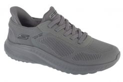 Buty sportowe Sneakersy męskie, Slip-Ins: BOBS Squad Chaos - Solid Step,slip-ins. Szare buty sportowe na co dzień męskie Skechers, z materiału, bez zapięcia, trekkingowe. Za 329.99 zł.