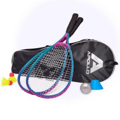 Zestaw Speed Badminton z torbą Apollo 2 rakiety aluminiowe. Czerwone torebki klasyczne damskie Apollo, bez wzorów, bez dodatków. Za 161.99 zł.