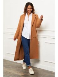 Le Comptoir du Manteau Płaszcz przejściowy w kolorze karmelowym rozmiar: 42. Brązowe płaszcze damskie Le Comptoir du Manteau, bez wzorów, z tkaniny, klasyczne. Za 131.74 zł.