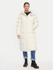 Tommy Jeans Płaszcz zimowy Alaska DW0DW18860 Beżowy Regular Fit. Brązowe płaszcze damskie Tommy Jeans, na zimę, xl, bez wzorów, z jeansu. Za 1,279.00 zł.