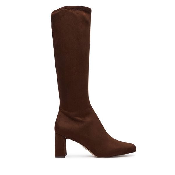 Kozaki Steve Madden. Brązowe kozaki damskie Steve Madden, bez obcasa, na płaskiej podeszwie. Za 599.99 zł.