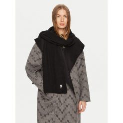 Szalik KARL LAGERFELD. Czarne szaliki i kominy damskie Karl Lagerfeld, bez wzorów. Za 569.99 zł.