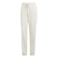 Spodnie Adidas Sport W 3S Ft Cf Pt Damskie. Brązowe spodnie materiałowe damskie Adidas, bez wzorów, z bawełny, sportowe. Za 248.40 zł.