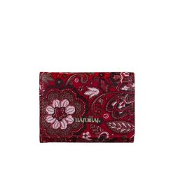 Mały czerwony portfel damski BajuBaj z kolorowej skóry naturalnej – styl i funkcjonalność PD2001Cs167 RFID. Czerwone portfele damskie bez wzorów, ze skóry. Za 156.00 zł.