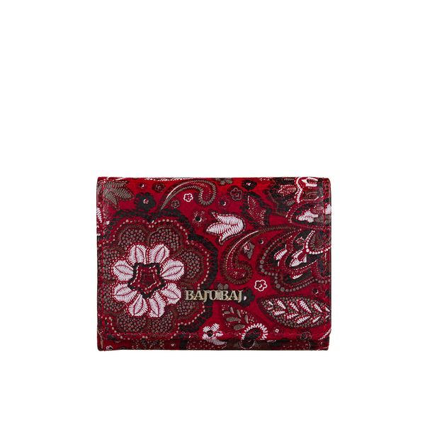 Mały czerwony portfel damski BajuBaj z kolorowej skóry naturalnej – styl i funkcjonalność PD2001Cs167 RFID. Czerwone portfele damskie bez wzorów, ze skóry. Za 156.00 zł.