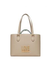 LOVE MOSCHINO Torebka JC4210PP1ILQ111A Écru. Torebki klasyczne damskie Love Moschino, bez wzorów, ze skóry, bez dodatków. Za 659.99 zł.