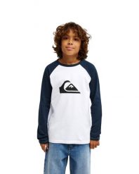 Koszulka dla Chłopcy EV COMP RAGLAN Niebieski. Niebieskie koszulki męskie z długim rękawem Quiksilver, m, z bawełny. Za 94.99 zł.