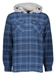 Bench Kurtka koszulowa "Sinclair" w kolorze szaro-granatowym rozmiar: 48. Niebieskie kurtki męskie Bench, bez wzorów, bez kaptura. Za 172.45 zł.
