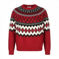 Desigual Jers Buddy damski sweter z półgolfem wzorzysty czerwony XL. Czerwone swetry klasyczne damskie Desigual, xl, z elastanu, bez kołnierzyka. Za 369.45 zł.