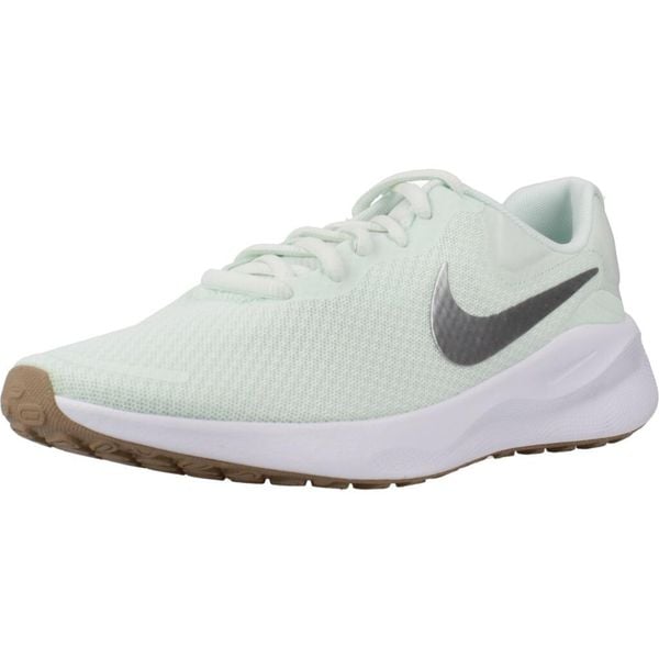 Tenisówki Nike Model Revolution 7 Kolor Zielony. Zielone trampki i tenisówki damskie Nike, bez wzorów. W wyprzedaży za 295.05 zł.