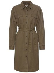 Camel Active Sukienka w kolorze szarobrązowym rozmiar: XL. Brązowe sukienki damskie Camel Active, na co dzień, xl, bez wzorów, z tkaniny, bez kołnierzyka, bez ramiączek, midi, proste. Za 191.88 zł.