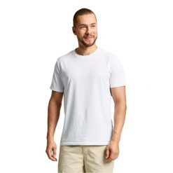 T-Shirt Slam Deck Dorosłych. Białe t-shirty męskie SLAM, l, bez wzorów, z bawełny, bez kołnierzyka. Za 153.10 zł.