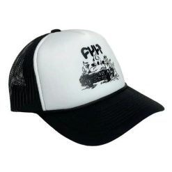 Czapka Trucker Cult Burn It Down. Białe czapki męskie CULT, bez wzorów, z materiału. Za 192.00 zł.