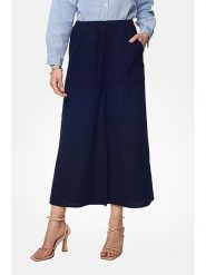 Le Jardin du Lin Lniane spodnie w kolorze granatowym rozmiar: 38. Niebieskie spodnie materiałowe damskie Le jardin du lin, bez wzorów, ze lnu, klasyczne, z standardowym stanem. Za 150.02 zł.