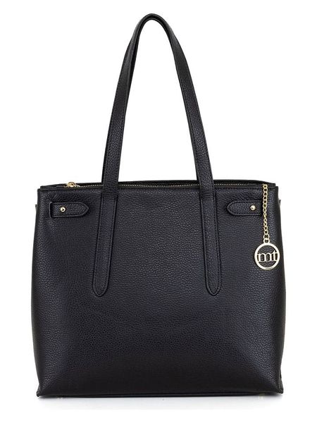 Mia Tomazzi Skórzana torebka "Fioravanti" w kolorze czarnym - 33 x 28 x 11 cm rozmiar: onesize. Czarne torebki klasyczne damskie Mia Tomazzi, bez wzorów, z materiału, bez dodatków. Za 404.99 zł.