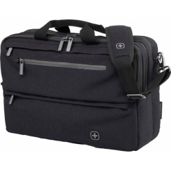 Wenger WindBridge 16'' czarna. Czarne torby na laptopa damskie Wenger, bez wzorów, z materiału. Za 360.00 zł.