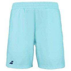 Spodenki tenisowe męskie Babolat Play Short. Niebieskie szorty męskie BABOLAT, bez wzorów, sportowe. Za 149.99 zł.