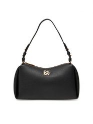 DKNY Torebka R423AE54 Czarny. Czarne torebki klasyczne damskie DKNY, bez wzorów, ze skóry, bez dodatków. Za 419.99 zł.