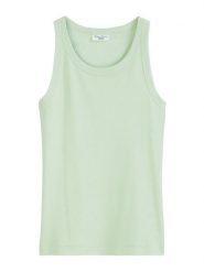 Marc O´Polo Top w kolorze miętowym rozmiar: XXL. Zielone topy damskie xxl, bez wzorów, z bawełny, bez kołnierzyka. Za 96.60 zł.