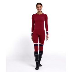 Damska koszulka z długim rękawem i dekoltem w serek Falke Maximum Warm. Brązowe t-shirty damskie Falke, bez wzorów, z materiału, bez kołnierzyka. Za 390.00 zł.