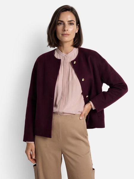 Gant kurtka wełniana z domieszką kaszmiru Kobiety Wełna czerwony, XS. Czerwone kurtki damskie Gant, xs, bez wzorów, z kaszmiru, bez kaptura. Za 2,099.95 zł.