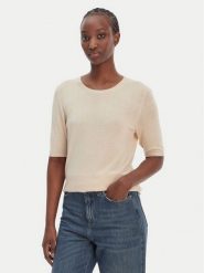 BOSS Sweter C_Fiaffu 50557077 Beżowy Regular Fit. Brązowe swetry klasyczne damskie Boss, xl, z syntetyku, bez kołnierzyka. Za 429.99 zł.