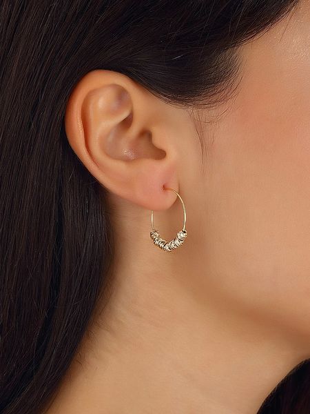 Nakkash Pozłacane kolczyki-kreole rozmiar: onesize. Żółte kolczyki damskie Nakkash, pozłacane. Za 41.39 zł.