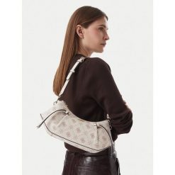 Torebka Guess. Białe torebki klasyczne damskie Guess, z aplikacjami, bez dodatków. Za 544.99 zł.