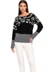 Heine Sweter w kolorze czarnym rozmiar: 40. Czarne swetry klasyczne damskie Heine, bez kołnierzyka. Za 139.54 zł.