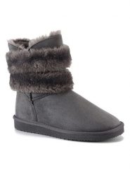 ISLAND BOOT Botki zimowe "Canso" w kolorze antracytowym rozmiar: 38. Czarne botki damskie Island Boot, na zimę, bez obcasa, bez zapięcia. Za 165.99 zł.