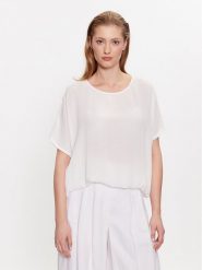 Kaffe Bluzka Amber 10500781 Biały Loose Fit. Białe bluzki damskie Kaffe, bez wzorów, z wiskozy, bez ramiączek. Za 129.99 zł.