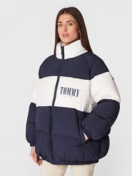 Tommy Jeans Kurtka puchowa Fashion DW0DW14306 Granatowy Oversize. Niebieskie kurtki damskie Tommy Jeans, m, bez wzorów, z jeansu, bez kaptura. Za 869.99 zł.