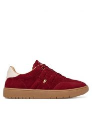 Elisabetta Franchi Sneakersy Low Cut Lace Up F4A9-E0340-0071 D Bordowy. Czerwone buty sportowe dziewczęce Elisabetta Franchi, bez wzorów, ze skóry, bez zapięcia. Za 939.99 zł.