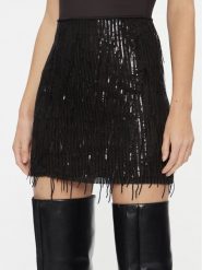 ONLY Spódnica mini 15305742 Czarny Regular Fit. Czarne spódniczki damskie Only, l, bez wzorów, z syntetyku, mini. Za 119.99 zł.
