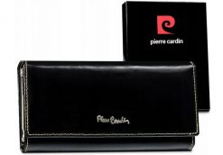 Portfel czarny Pierre Cardin [DH] 322 456 PSP520.2. Czarne portfele damskie Pierre Cardin, bez wzorów, ze skóry. Za 129.99 zł.
