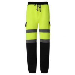 Męskie Spodnie Dresowe HiVis. Niebieskie spodnie dresowe męskie YOKO, bez wzorów, z dresówki. Za 234.99 zł.