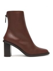 Max Mara Botki Midiboot80 25247960726 Brązowy. Brązowe botki damskie Max Mara, ze skóry, bez obcasa, na słupku, bez zapięcia. Za 4,059.00 zł.