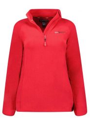 Geographical Norway Bluza polarowa "Tug" w kolorze czerwonym rozmiar: L. Czerwone bluzy bez kaptura damskie Geographical Norway, l, z materiału. Za 61.46 zł.