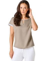 WITT WEIDEN Bluzka w kolorze szarobrązowym rozmiar: 48. Brązowe bluzki damskie WITT WEIDEN, bez wzorów, z lyocellu, bez kołnierzyka, bez ramiączek. Za 104.99 zł.