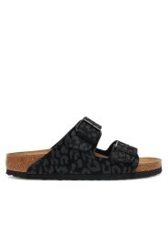 Birkenstock Klapki Arizona 1030563 Czarny. Czarne klapki damskie Birkenstock, bez wzorów, ze skóry, bez obcasa. Za 289.00 zł.